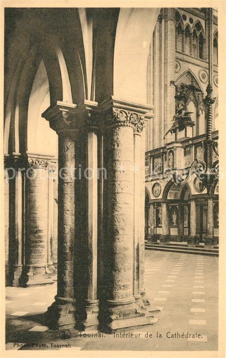 Tournai Hainaut Intérieur de la Cathedrale