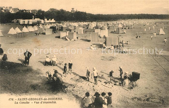 Saint-Georges-de-Didonne Vue d_ensemble de la conche Plage