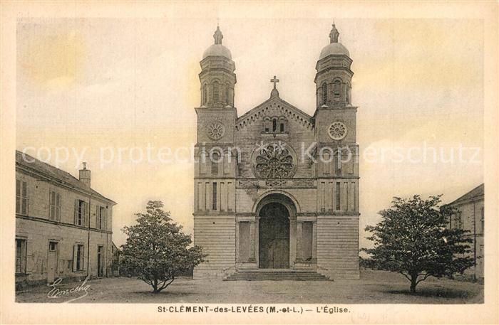 Saint-Clement-des-Levees Eglise Kirche