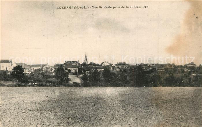 Le Champ Maine et Loire Vue Generale prise de La Jubeaudière