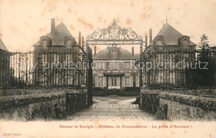 Ozouer-le-Voulgis Chateau de Courquetaine Grille d Honneur