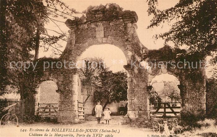 Rolleville Chateau de la Marguerite Porte du XVIIe siècle