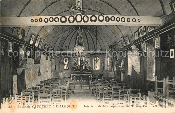 Villequier Intérieur de la Chapelle de la Barre y Va