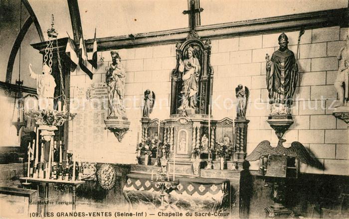 Les Grandes-Ventes Intérieur de la Chapelle du Sacré Coeur