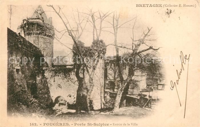Fougeres Porte Saint Sulpice Entrée de la ville