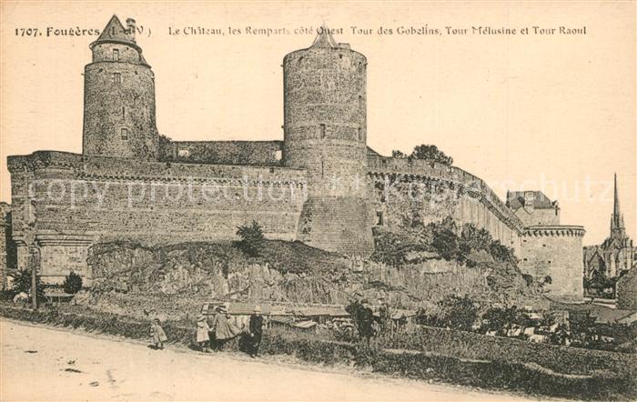 Fougeres Chateau Remparts Tours