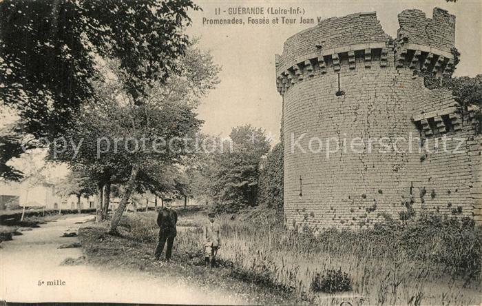 Guerande Promenades Fossés et Tour Jean V