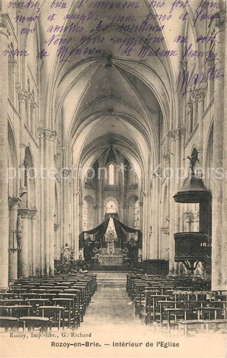 Rozoy en Brie Intérieur de l'Eglise