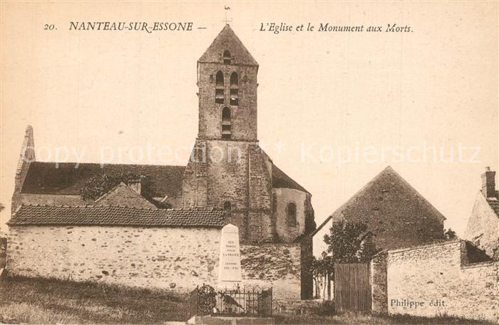 Nanteau-sur-Essonne Eglise et le Monument aux Morts Kirche Kriegerdenkmal