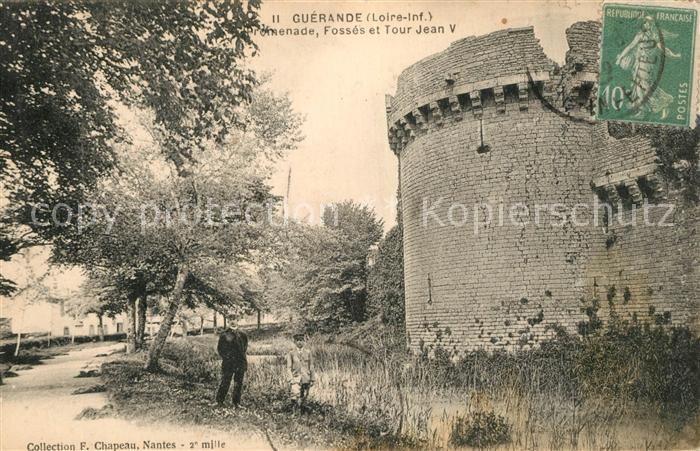 Guerande Promenade Fossés et Tour Jean V