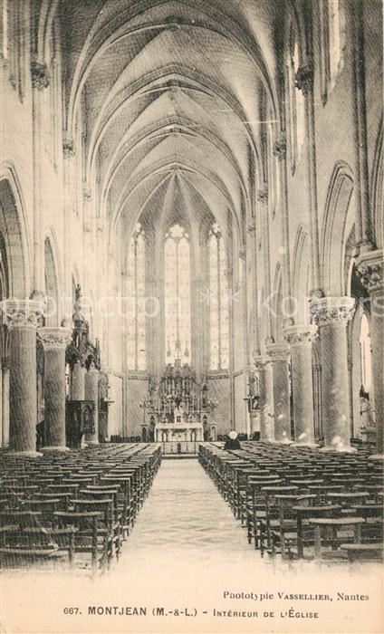Montjean-sur-Loire Intérieur de l'Eglise