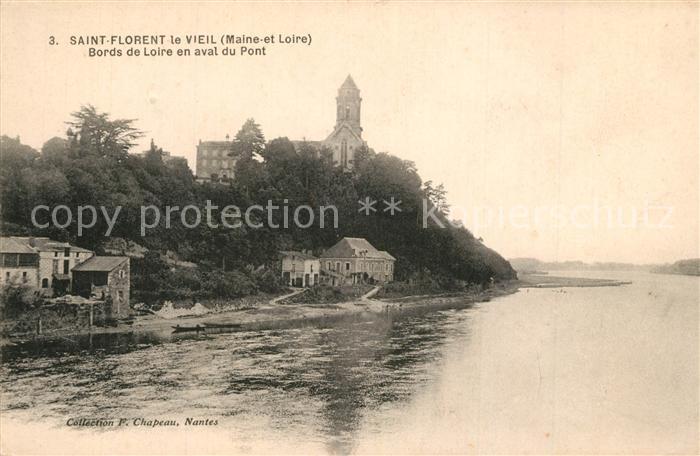 Saint-Florent-le-Vieil Bords de la Loire en aval du pont Eglise