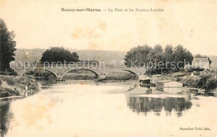 Saacy-sur-Marne Pont et les Bateaux-Lavoirs