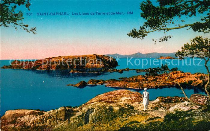 Saint-Raphael Var Les Lions de Terre et de Mer