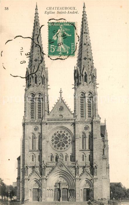 Chateauroux Indre Eglise Saint-Andre