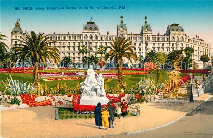Nice Alpes Maritimes Hotel Regina Statue Reine Victoria