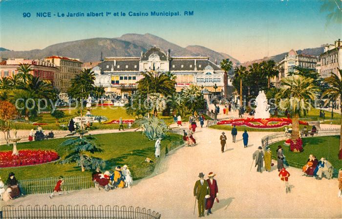 Nice Alpes Maritimes Jardin Albert I Casino Municipal