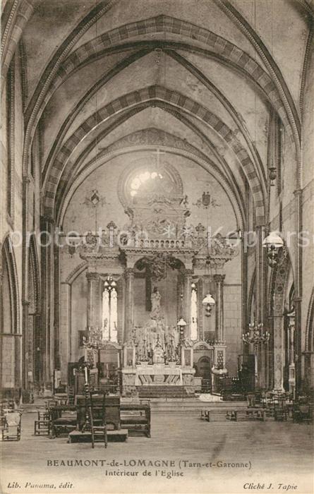 Beaumont-de-Lomagne Eglise Interieur