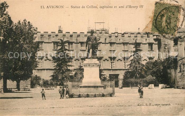 Avignon Vaucluse Statue de Crillon Henry IV