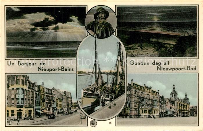 NIEUPORT Nieuwpoort West-Vlaanderen Belgie Fischer Fischkutter