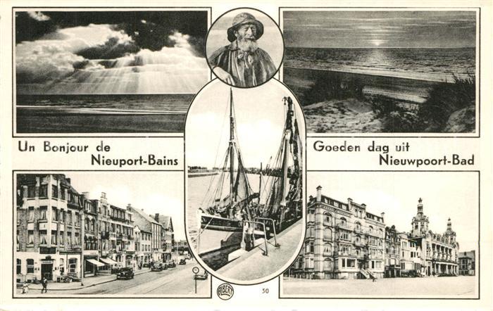 NIEUPORT Nieuwpoort West-Vlaanderen Belgie Fischer Fischkutter