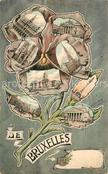 Bruxelles Br?ssel Blumen-Ak