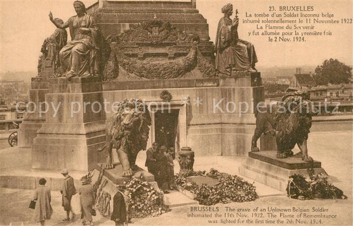 Bruxelles Br?ssel Tombe d un Soldat Inconnu Belge Flamme du Souvenir