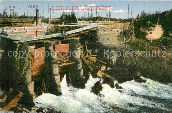 Yser Region Les Debris des fameuses Ecluses de Nieuport
