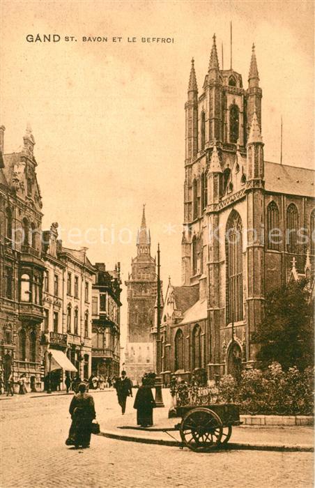 Gand Belgien St. Bavon Beffroi