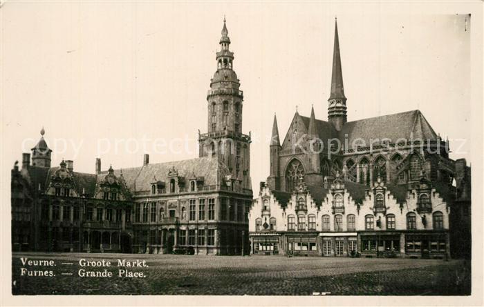 Furnes Veurne West-Vlaanderen Belgie Groote Markt