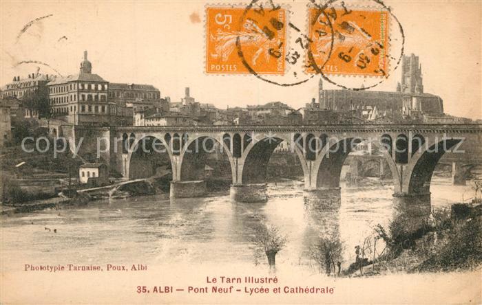Albi Tarn Pont Neuf Lycee Cathedrale