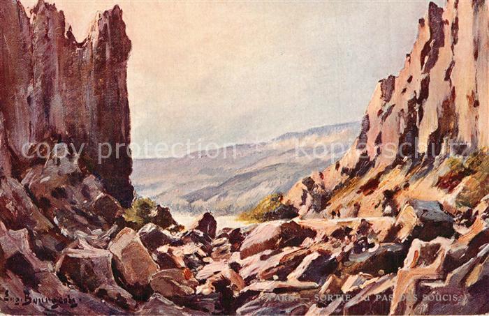 Gorges du Tarn Pas des Soucis K?nstlerkarte