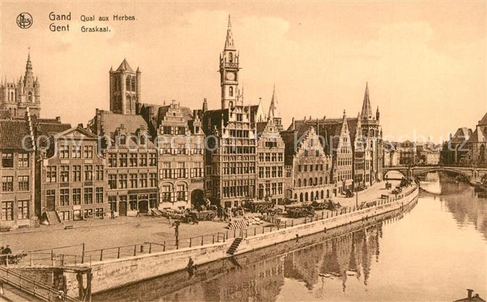 Gand Belgien Quai aux Herbes