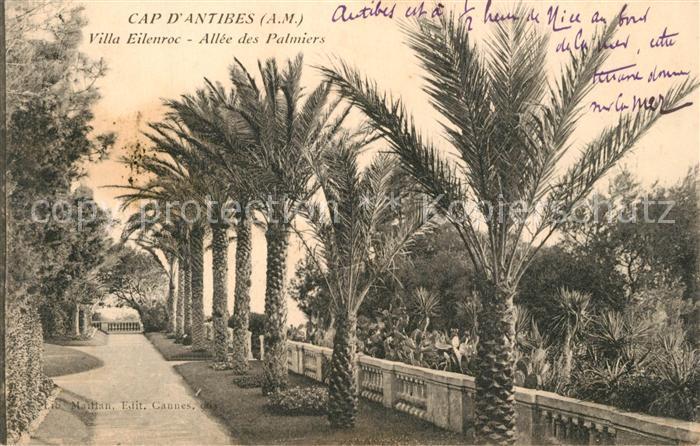 Cap d Antibes Villa Eilenroc Allee des Palmiers