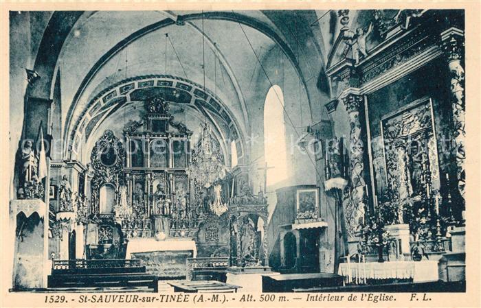Saint-Sauveur-sur-Tinee Eglise Interieur