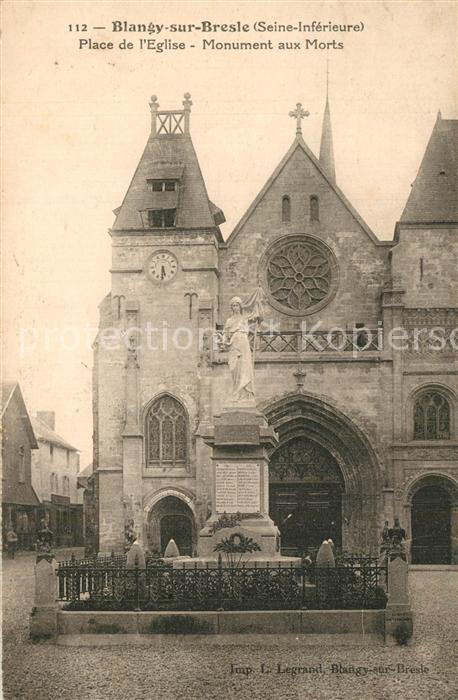 Blangy-sur-Bresle Place de l'Eglise Monument aux Morts