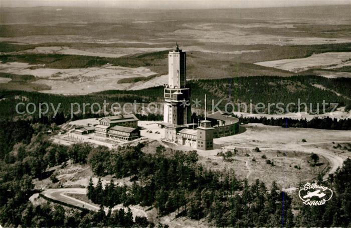 Grosser Feldberg Taunus Aussichts Fernseh und Fernmeldeturm Fliegeraufnahme