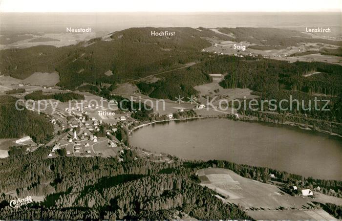 Titisee Fliegeraufnahme mit Neustadt Hochfirst und Lenzkirch
