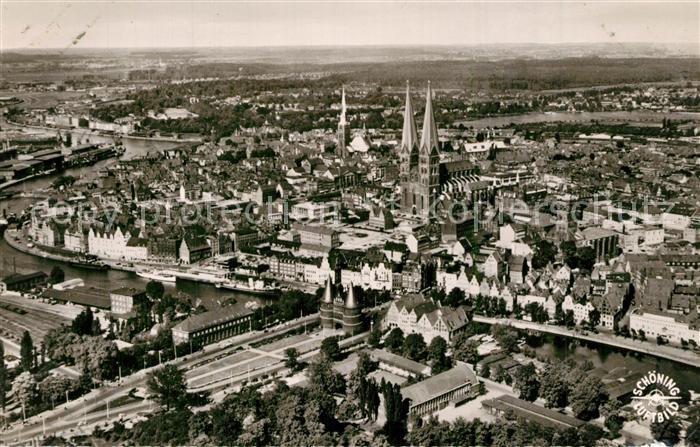 Luebeck Fliegeraufnahme
