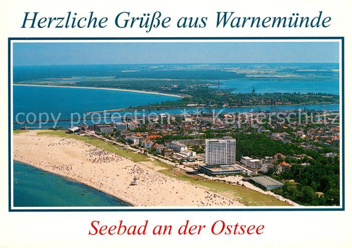 Warnemuende Ostseebad Fliegeraufnahme