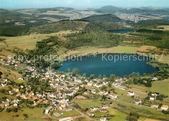 Schalkenmehren Vulkaneifel Fliegeraufnahme