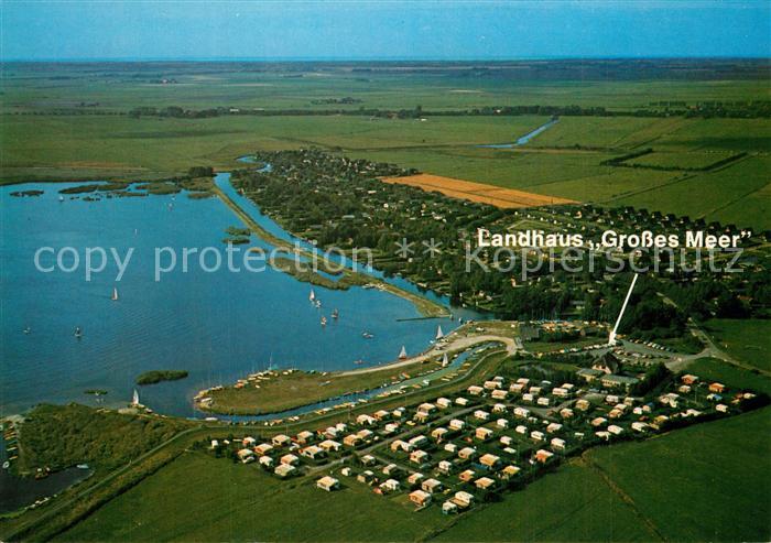 Bedekaspeler Marsch Landhaus Grosses Meer Fliegeraufnahme