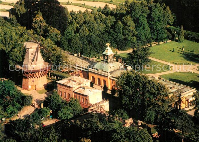 Potsdam Sanssouci Historische Muehle Fliegeraufnahme