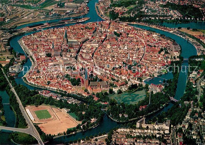 Luebeck Fliegeraufnahme