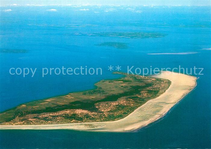 Amrum Fliegeraufnahme mit Norddorf und Kniepsand