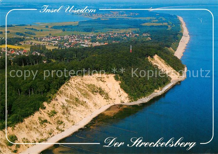 Usedom Der Streckelsberg mit Koserow Fliegeraufnahme