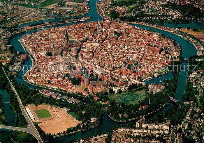 Luebeck Fliegeraufnahme