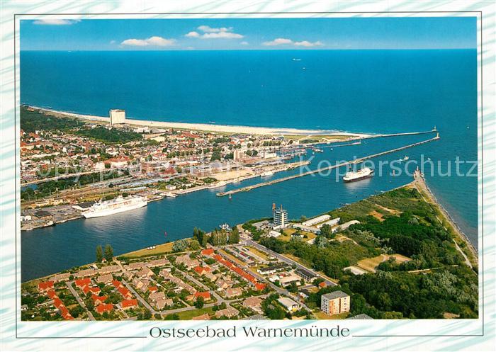 Warnemuende Ostseebad Fliegeraufnahme