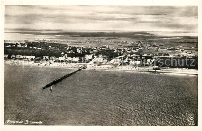 Zinnowitz Ostseebad Fliegeraufnahme mit Strand