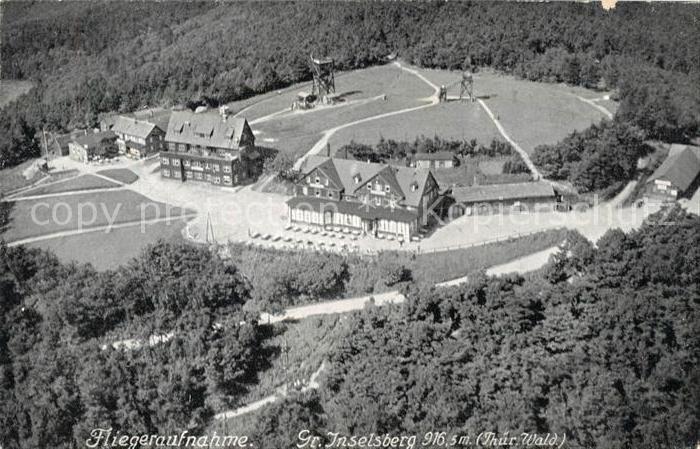 Grosser Inselsberg Fliegeraufnahme Restaurant Preussischer Hof